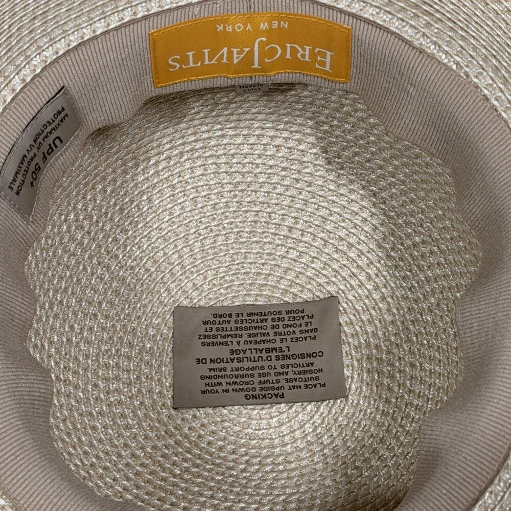Eric Javits Hampton Squishee Sun Hat – Cream - Picture 8 of 11
